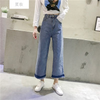 夏妆女士牛仔裤和夏妆少女中学生春秋装13-15