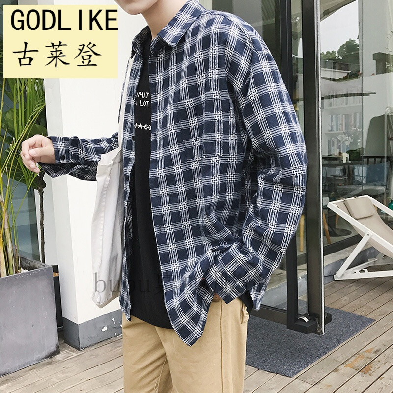 古莱登(GODLIKE)男装秋季薄款小外套长袖衬衫