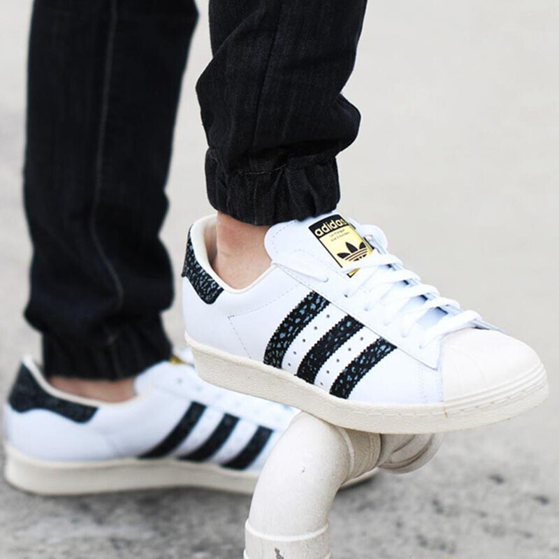 adidas阿迪达斯三叶草男鞋秋冬款superstar贝壳头80s低帮透气板鞋s