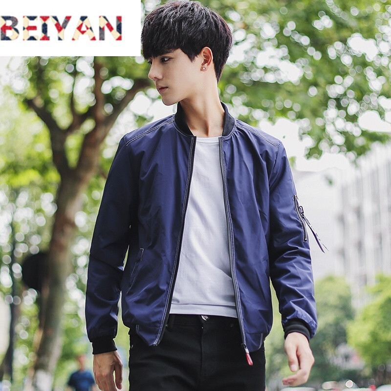 BEIYAN秋冬款外套韩版休闲潮流帅气修身青少