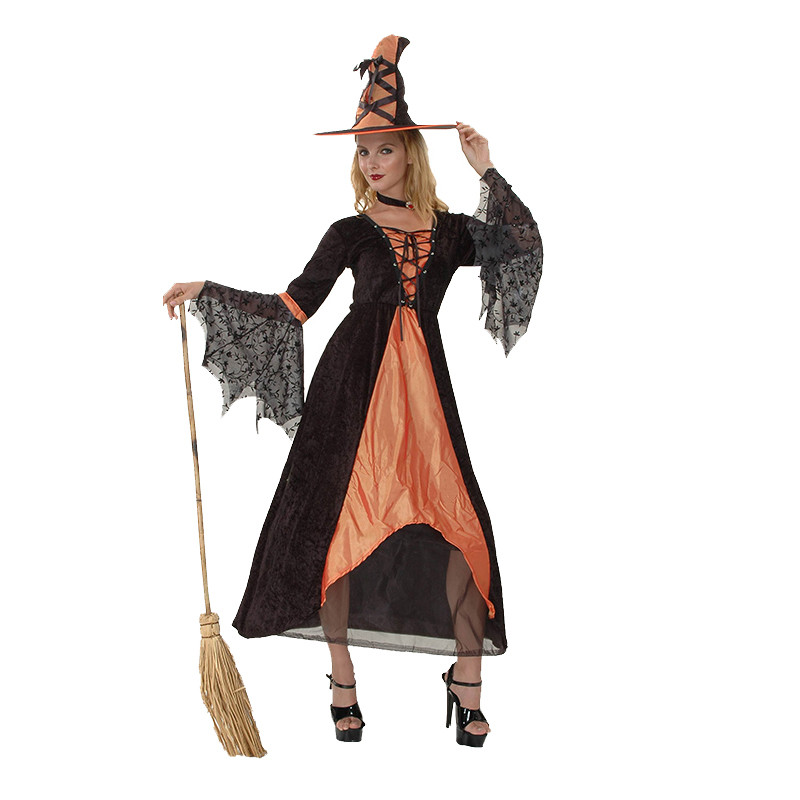 新款cosplay万圣节服装酒吧化妆舞会成人女巫服装女巫师服女巫婆服装