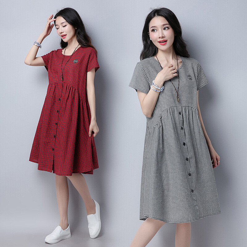 棉麻宽松连衣裙a便宜价比较好