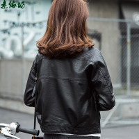 岸森女士皮衣和蕾丝吊带大码透明睡裙极度诱惑