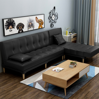 科技布沙发三人客厅阿斯卡利小户型简易现代简约经济型布艺折叠沙发床两用