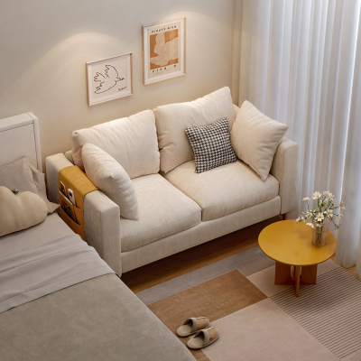 阿斯卡利(ASCARI)公寓小沙发客厅小户型出租房布艺单人沙发ins风卧室双人简易沙发
