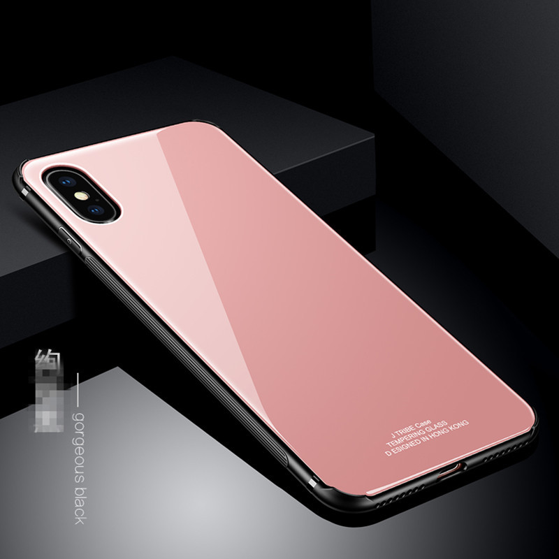 免邮苹果iphone8防摔钢化玻璃壳iphone8手机壳钢化玻璃后壳防行军床配件图片