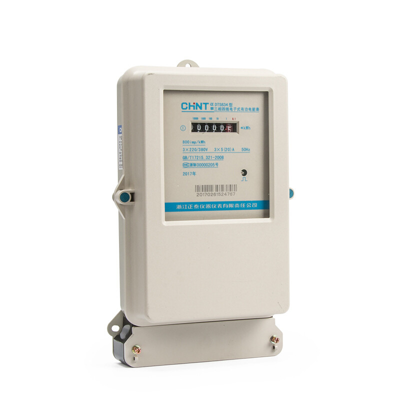 三相四线电表dts634三相电子式电能表380v电度表火表100a