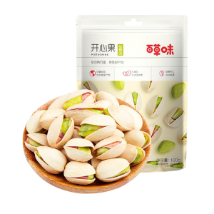 百草味(BE&CHEERY)开心果100g袋装儿童孕妇坚果炒货盐焗果干零食小吃休闲食品