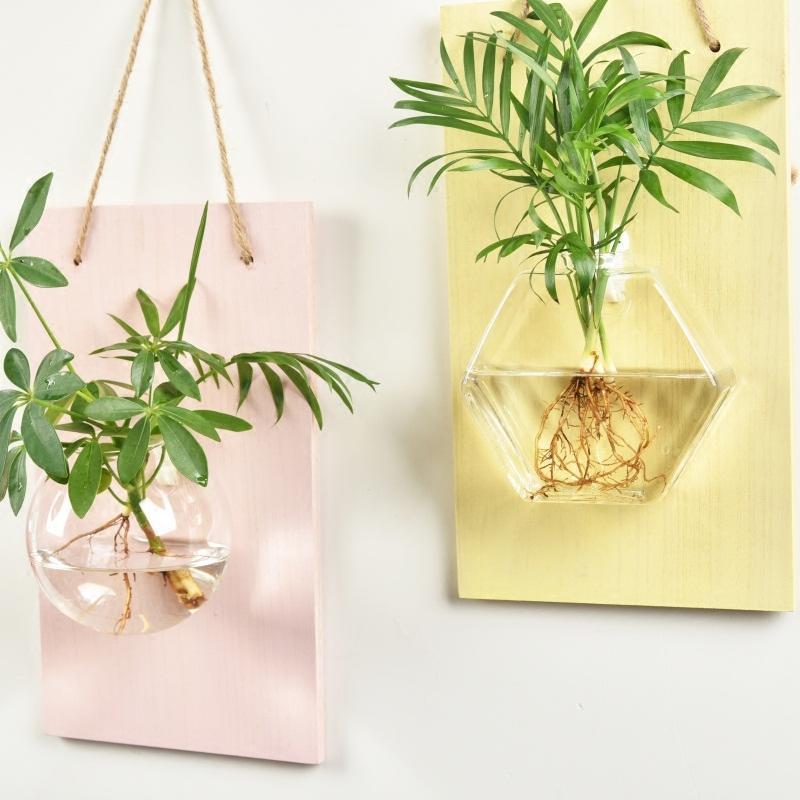 创意壁挂绿植水培植物玻璃瓶室内家居墙上悬挂小花瓶容器装饰挂件
