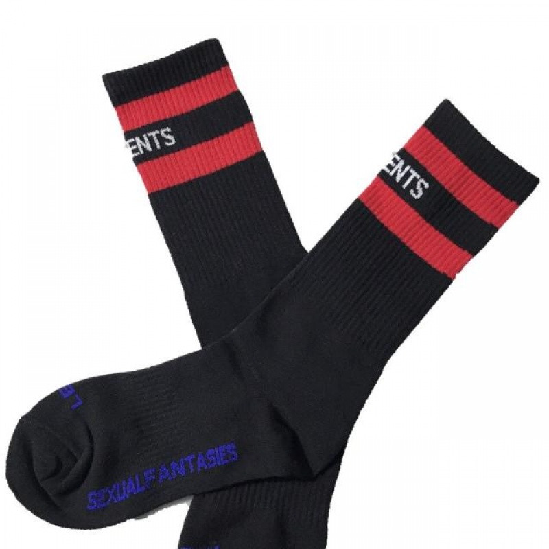 现货vetements 袜子运动袜短袜 杨幂 宋佳同款白袜 情侣 vt