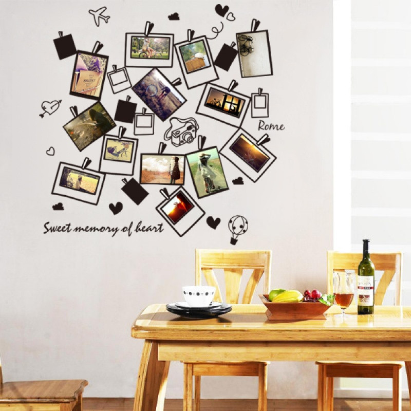 创意相框相片贴客厅卧室墙上墙壁纸装饰品贴画相片照片墙贴纸屋内