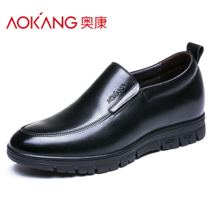奥康(AOKANG)男鞋内增高皮鞋男士商务休闲鞋隐形内增高鞋6cm