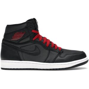[限量]耐克 AJ1男鞋Jordan 1 Retro High Black Satin缓震透气缓震 运动实战篮球鞋男