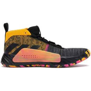 [限量]阿迪达斯Adidas 篮球鞋Dame 5 Core Black Shock 缓震透气舒适耐磨 运动篮球鞋男