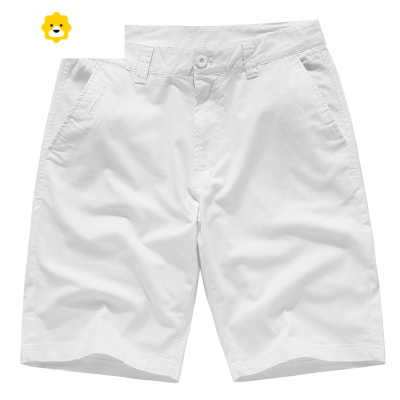 FISH BASKET2024新款季白色短裤男士休闲五分裤潮牌宽松直筒中裤外穿沙滩裤