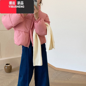 YIBUSHENG反季2023年新款棉袄冬季韩系短款羽绒棉服女棉衣外套小个子面包服
