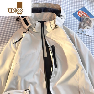 YANXU美式防晒冲锋衣男士夏季薄款vintage机能风夹克大码户外运动外套