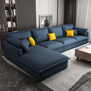 欧梵森 北欧布艺网红款小沙发科技布客厅组合套装小户型经济型简约现代