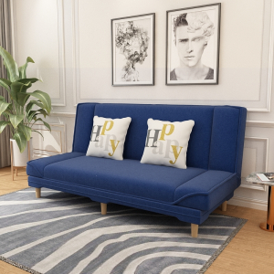 藤印象北欧布艺沙发可折叠多功能简易小户型客厅租房懒人沙发床两用单人