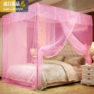 蚊帐家用1.8米双人床卧室加密加厚公主风1.5m传统三开1.2米新款 三维工匠