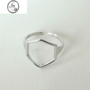 JiMiS925银银戒指女制作人孔孝真同款创意个性几何开口三件套戒指指环