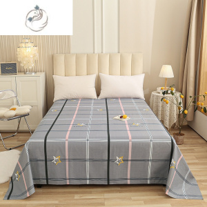 舒适主义床单单件被单1.5米1.8宿舍单人床上用品简约加厚双人床罩