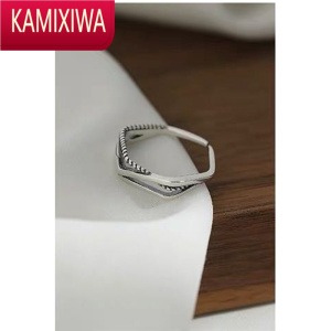 KAMIXIWA银套装组合戒指女ins潮网红复古个性冷淡风时尚开口可调节戒指