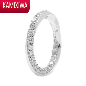 KAMIXIWAPDpaola莫比乌斯环镶嵌银粉钻食指戒指小众设计轻奢高级感新款