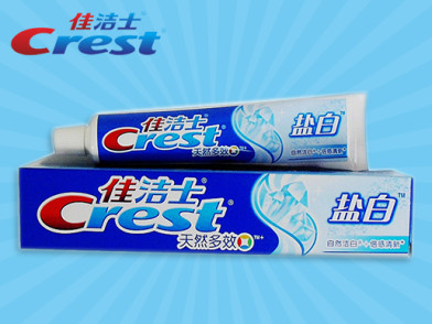 佳洁士天然多效盐白牙膏140g 任选4件包邮多效盐白牙膏
