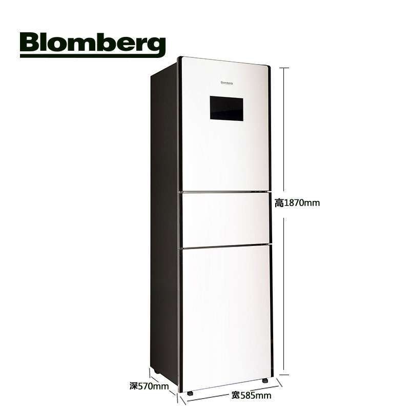 blomberg/博伦博格 kod231xga 三开门白色智能冰箱家用4d匀冷