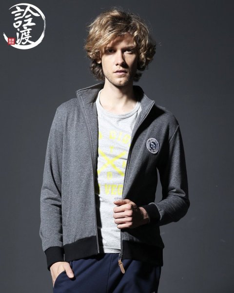 诠渡良品卫衣<em>男式</em>外套<em>开衫春</em>秋季41593_品牌