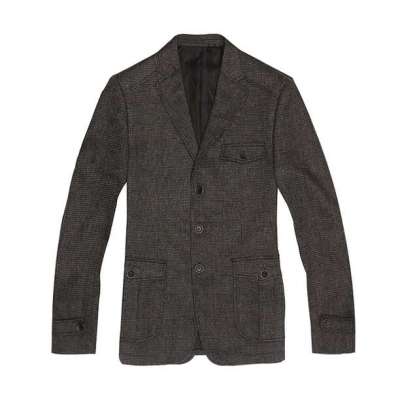 澳洋纯男士欧版袖襻休闲西服12-x3718(灰色/180)