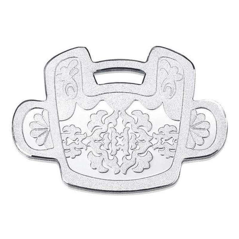 国富黄金吉祥三宝银锁(状元帽)