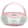 熊猫(PANDA) CD-850 便携式DVD复读播放机 CD胎教机转录机 磁带录音机收音收录机MP3播放器音响（珠光红）