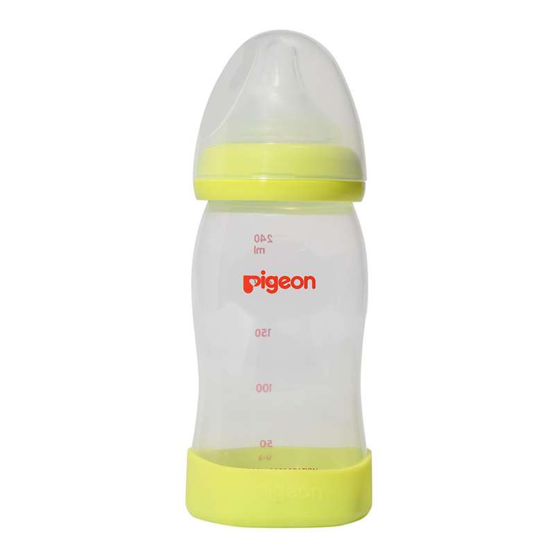 贝亲—宽口径PP奶瓶240ml（绿色）AA78