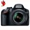 尼康(Nikon） D3200 数码单反相机 套机（AF-S DX 18-55mm f/3.5-5.6G VR II 防抖镜头）黑