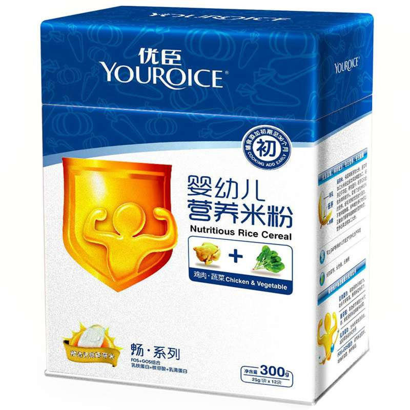 优臣婴幼儿营养米粉鸡肉蔬菜 25g/袋*12袋