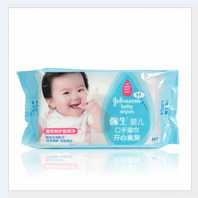 强生婴儿爽洁湿巾清爽洁肤80片