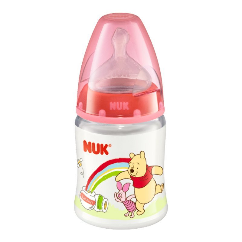 NUK150ml宽口PP彩色迪士尼维尼奶瓶（带初生型硅胶中圆孔奶嘴）