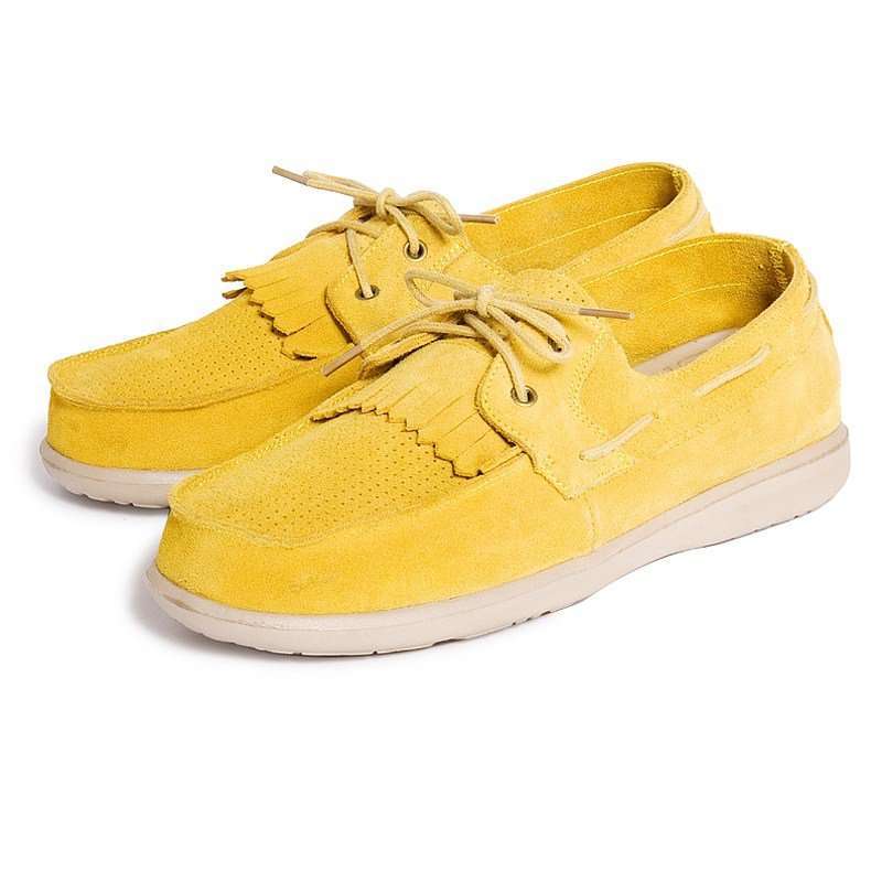VANCL凡客诚品 帆船生活反绒牛皮休闲鞋 黄色 40