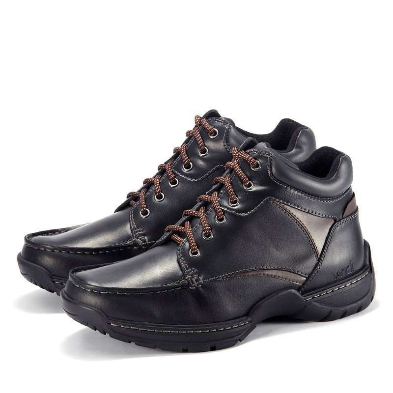 VANCL凡客诚品 拼接时尚休闲皮鞋 黑色 43