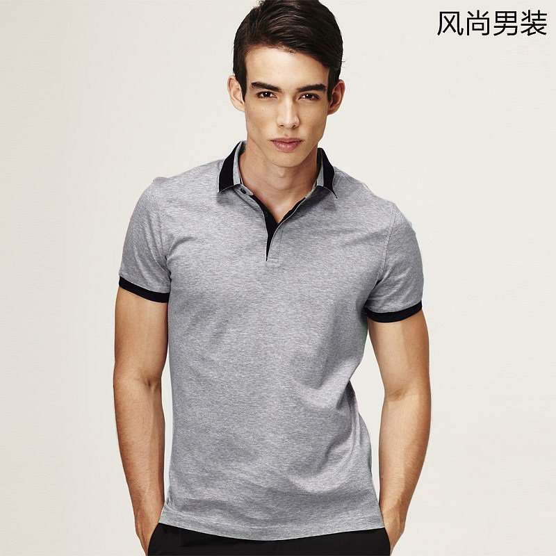 VANCL凡客诚品 英式先锋硬朗丝光POLO衫 中灰色 L