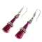 诺曼诺兰S925银镶红刚玉马克塞石耳坠爱相随