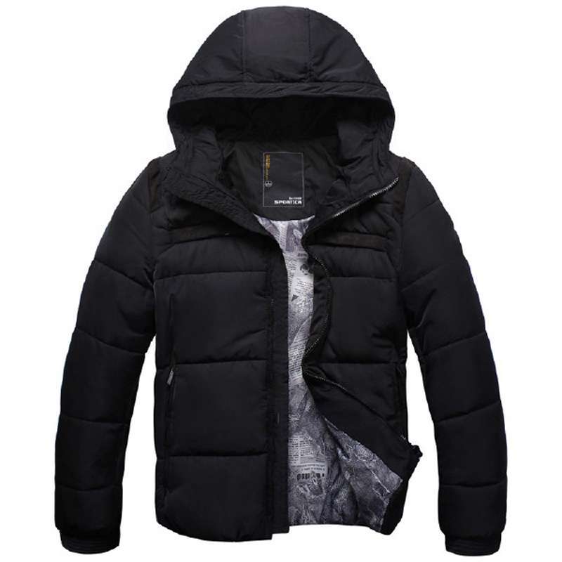 SPORTICA斯波帝卡黑色连帽保暖棉衣黑色10191185（XL）