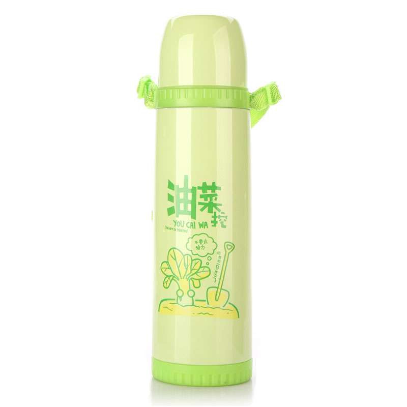 佳琪炫动子弹头真空保温杯500ML绿色