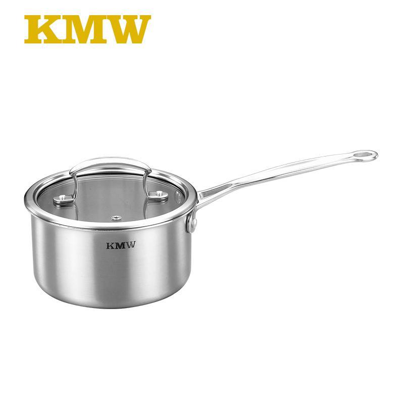 KMW晶致复合钢奶锅 不粘锅宝宝奶锅加厚奶锅16CM煮粥煮奶厨具