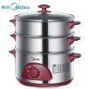 美的（Midea) 电蒸锅 WSYH26A 优质不锈钢 三层