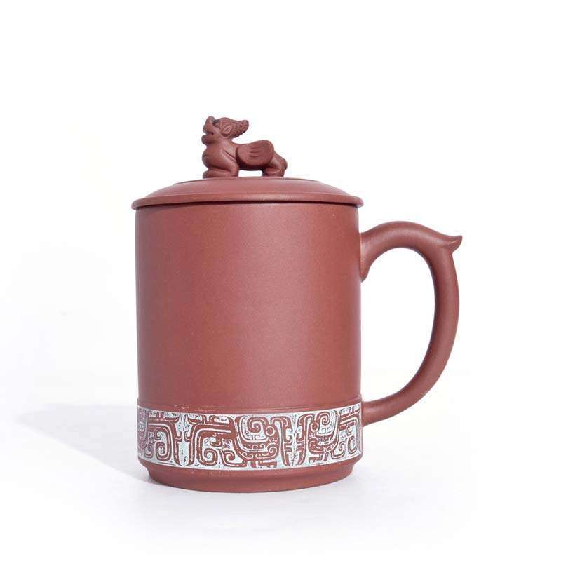 汉典正品紫砂茶具-君子怀德盖杯（工艺礼品，家居商务办公礼品）