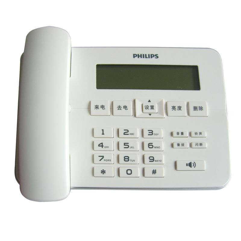 飞利浦(Philips) 家用办公来电显示电话机座机 CORD218 (白色)