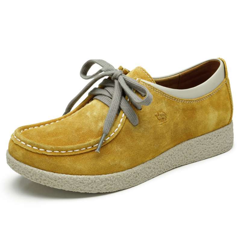 CAMEL/骆驼女系带休闲单鞋81319600黄色36